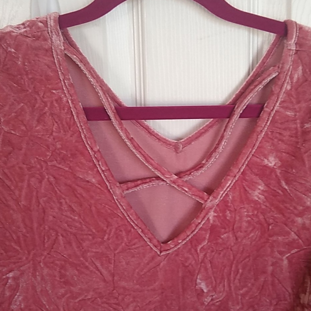 Pink Velvet Top - Picture 4 of 4